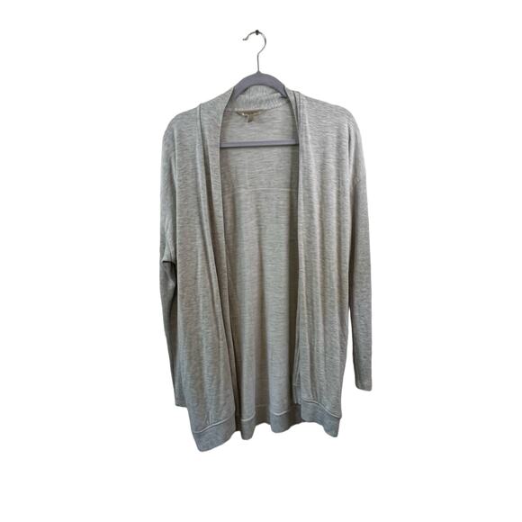 Banana Republic Grey Open Front Cardigan w/Pockets Size Large - Picture 1 of 4
